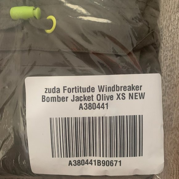 NWT ZUDA FORTITUDE WINDBREAKER BOMBER JACKET OLIVE GREEN XS - Picture 10 of 11